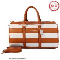 michael kors striped reizen medium bruin wit boekentassen Benelux Nordics 0r3pm527